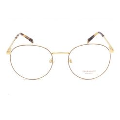 Armação de Óculos de Grau  Feminina Hickmann HI10014 Fio de Nylon Dourado