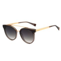 Óculos de Sol  Feminino Hickmann HI9080 Gatinho Preto com Dourado