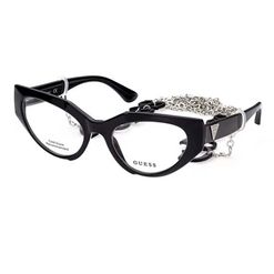 Armação de Óculos de Grau Guess, modelo GU2853, cor 001, tamanho 55
