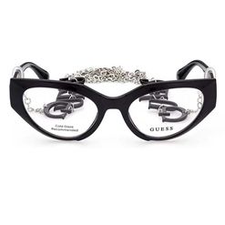 Armação de Óculos de Grau Guess, modelo GU2853, cor 001, tamanho 55