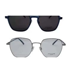 Armação de Óculos de Grau Atitude, modelo ATTACH BRUSC, cor 02A