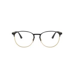 Armação de Óculos de Grau Unissex Ray Ban Redondo RX6375 Cor Preto