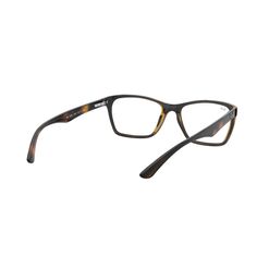 Armação de Óculos de Grau Masculino Ray-Ban Retangular RX7033L Cor Tartaruga