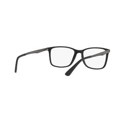 Armação de Óculos de Grau Unissex Ray-Ban Retangular RX7133L Cor Preto Fosco
