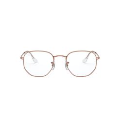 Armação de Óculos de Grau Unissex Ray-Ban Hexagonal RX6448 Cor Rosa