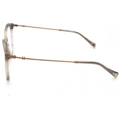 Armação de Óculos de Grau  Feminina Hickmann HI60007 Oval Cinza