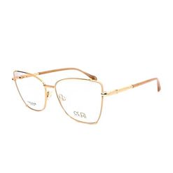 Armação de Óculos de Grau  Feminina Hickmann HI10003 Gatinho Dourado