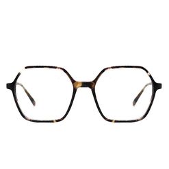Armação de Óculos de Grau  Feminina Hickmann HI6176 Hexagonal Mesclado