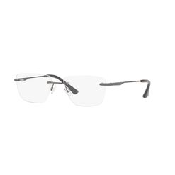 Armação de Óculos de Grau Masculino Platini Retangular P91188 Cor Chumbo Acetinado