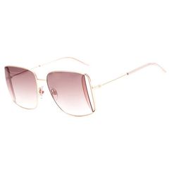 Óculos de Sol  Feminino Hickmann HI3142 Aviador Dourado com Rosa