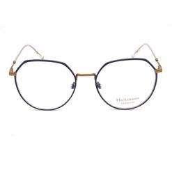 Armação de Óculos de Grau  Feminina Hickmann HI10007 Hexagonal Roxo com Dourado