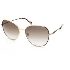 Óculos de Sol  Feminino Hickmann HI30006 Oval Marrom Mesclado