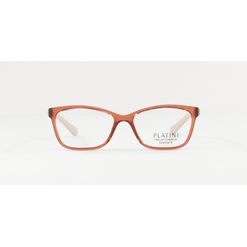 Armação de Óculos de Grau Platini, modelo P93142B, cor F579, tamanho 51