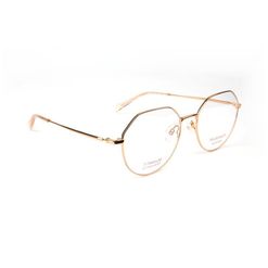 Armação de Óculos de Grau  Feminina Hickmann HI1129T Hexagonal Dourado