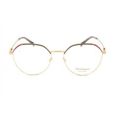 Armação de Óculos de Grau  Feminina Hickmann HI10007 Hickmann Dourado