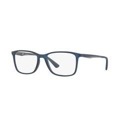 Armação de Óculos de Grau Unissex Ray-Ban Retangular RX7133L Cor Azul