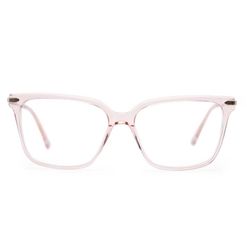 Armação de Óculos de Grau Ono, modelo ON0002, cor Rosa Translúcido, tamanho 56
