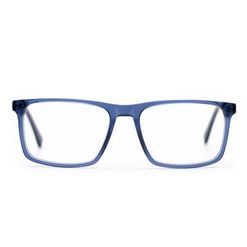 Armação de Óculos de Grau Ono, modelo ON0003, cor Azul translúcido, tamanho 57