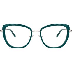 Armação de Óculos de Grau Dii Collection, Modelo DII 2021L, cor Verde, tamanho 53