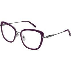 Armação de Óculos de Grau Dii Collection, Modelo DII 2021L, cor Roxo, tamanho 53