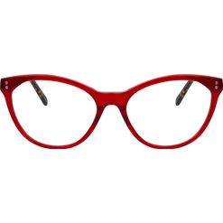 Armação de Óculos de Grau Dii Collection, Modelo DII 2020L, cor Vermelho Translúcido com Demi, tamanho 52