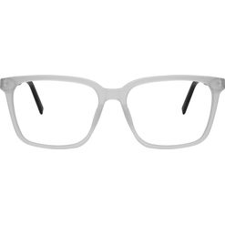 Armação de Óculos de Grau Dii Collection, Modelo DII 2012M, cor Branco com Preto, tamanho 58