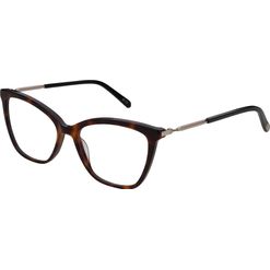 Armação de Óculos de Grau Dii Collection, modelo DII 2008L, cor Demi Marrom, tamanho 54