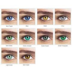 Lentes de Contato Optima Natural Look Cor Blue 1 Par