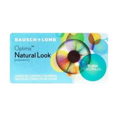 Lentes de Contato Optima Natural Look Cor Green Ocean 1 Par