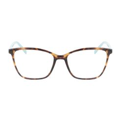 Armação de Óculos de Grau Dii Collection, modelo 5500, cor Demi Marrom e Azul, tamanho 52