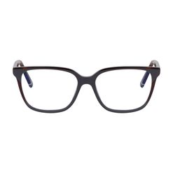 Armação de Óculos de Grau Dii Collection, modelo 5510, cor Chumbo com Demi Marrom, tamanho 52