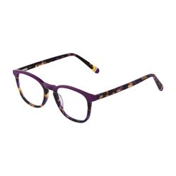 Armação de Óculos de Grau Dii Collection, modelo 5509, cor Roxo com Demi Roxo, tamanho 49