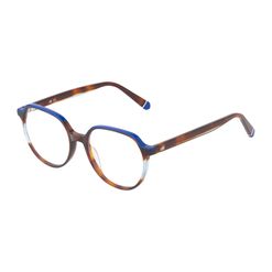 Armação de Óculos de Grau Dii Collection, modelo 5511, cor Azul com Demi Marrom, tamanho 50