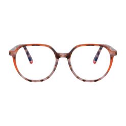 Armação de Óculos de Grau Dii Collection, modelo 5511, cor Laranja com Demi Laranja, tamanho 50