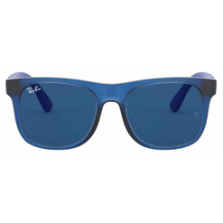 Óculos de Sol Infantil Ray-Ban Junior Quadrado RJ9069S Cor Azul
