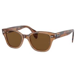 Óculos de sol Ray Ban, modelo RB0880S, cor Marrom, tamanho 52