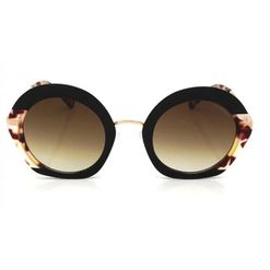 Óculos de Sol  Feminino Hickmann HI90015 Oval Marrom Mesclado