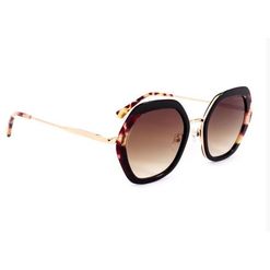 Óculos de Sol  Feminino Hickmann HI90002 Oversized Mesclado