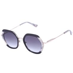 Óculos de Sol  Feminino Hickmann HI90002 Oversized Preto com Azul