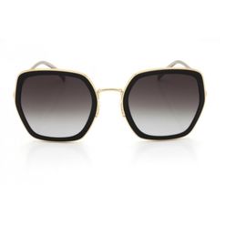 Óculos de Sol  Feminino Hickmann HI30007 Oversized Preto com Dourado