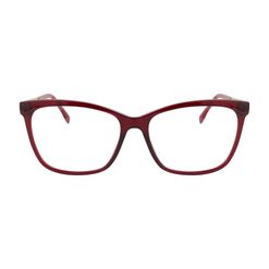 Armação de Óculos de Grau Dii Collection, modelo 1 1708, cor Vermelho, tamanho 56