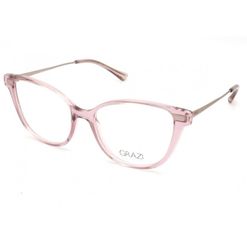 Armação de Óculos de Grau Feminina Grazi Gatinho GZ3091 Cor Rosa