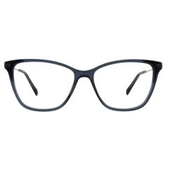 Armação de Óculos de Grau  Feminina Hickmann HI60002 Gatinho Preto com Dourado