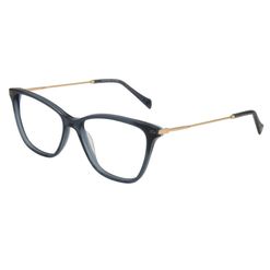 Armação de Óculos de Grau  Feminina Hickmann HI60002 Gatinho Preto com Dourado