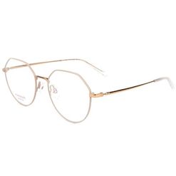 Armação de Óculos de Grau  Feminina Hickmann HI1129T Hexagonal Dourado