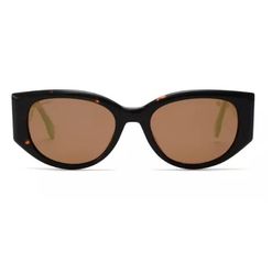 Óculos de sol Ono, modelo ON0014S, cor Marrom com Verde, tamanho 54