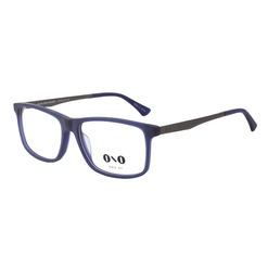 Armação de Óculos de Grau Masculino Ono ON0027 Retangular Cor Azul Escuro Fosco