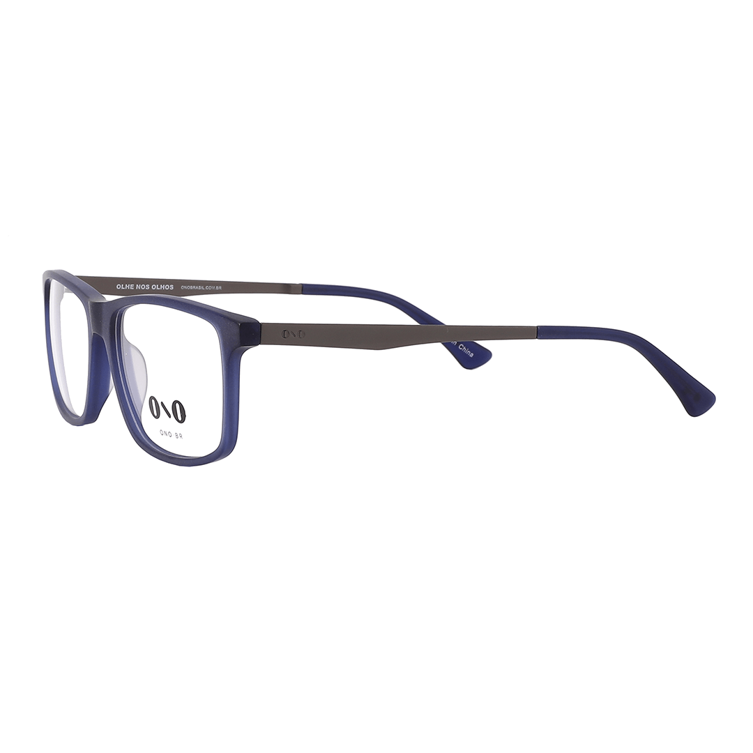 Encontraproduto.com.br - Armação de Óculos de Grau Ono, modelo ON0027, cor Azul Escuro Fosco, tamanho 56