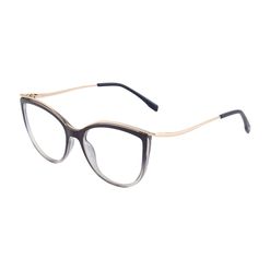 Armação de Óculos de Grau Dii Collection, modelo 1 1711, cor Azul Mesclado, tamanho 54