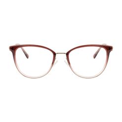 Armação de Óculos de Grau Dii Collection, modelo 1 1706, cor Vermelho, tamanho 54
